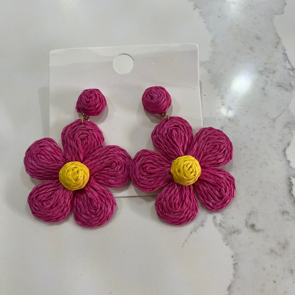 NYU NYU Rattan Handmade earrings